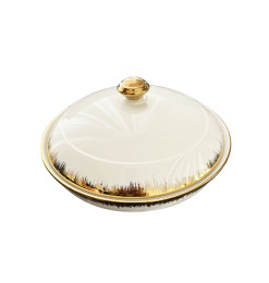 Soupière en porcelaine blanche bordure dorée - 29,5 x 13,5 cm | Vaisselle en porcelaine blanche | 12 600 CFA , dakar, Sénégal