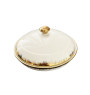 Soupière en porcelaine blanche bordure dorée - 29,5 x 13,5 cm  | Vaisselle en porcelaine blanche | 12 600 CFA , dakar, Sénégal