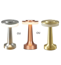 Lampe de table LED tactile en métal & PS, 12,5 x 20 cm - 2 coloris au choix | Lampes de table, lampes de chevet , Dakar, Sénégal