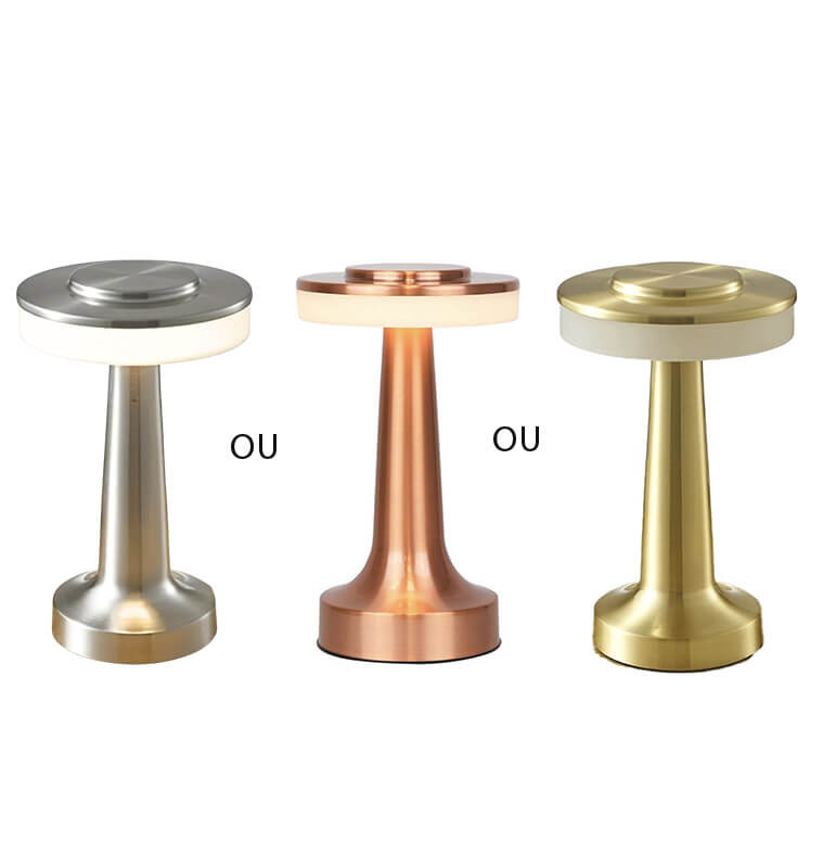 Lampe de table LED tactile en métal & PS, 12,5 x 20 cm - 2 coloris au choix | Lampes de table, lampes de chevet , Dakar, Sénégal