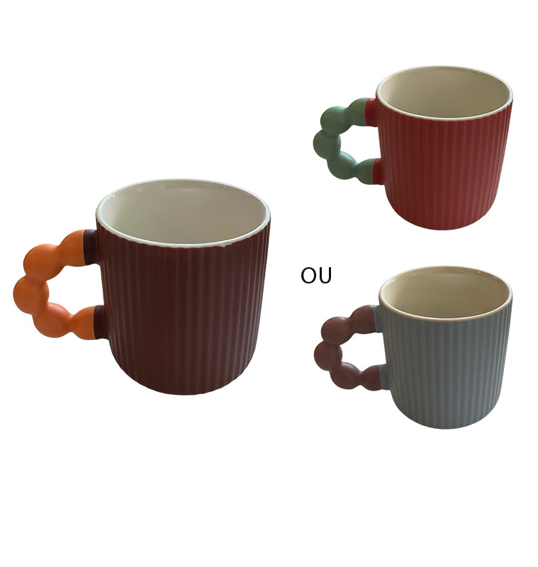 Mug 300 ml en céramique mate avec anse perle – 3 coloris au choix | Tasses & mugs | 1 400 CFA , dakar, Sénégal