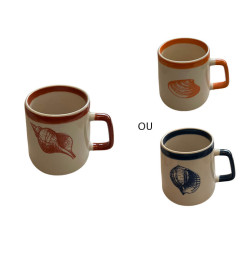 Mug 390 ml en céramique motif coquillage – 3 modèles au choix | Tasses & mugs | 2 300 CFA , dakar, Sénégal