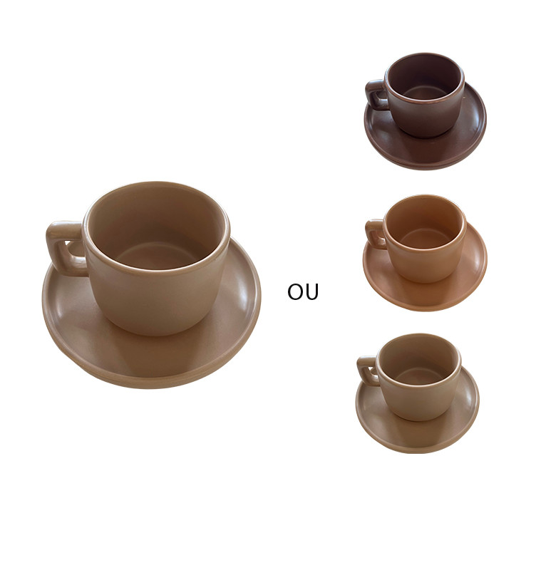 Tasse avec sous-tasse 220 ml en céramique mate – 4 coloris au choix | Tasses & mugs | 2 000 CFA , dakar, Sénégal