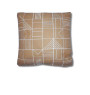 Coussin déco 45 x 45 cm à motifs géométriques brodés marron | Coussins déco , Dakar, Sénégal