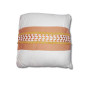 Coussin déco 45 x 45 cm blanc, terracotta et moutarde | Coussins déco , Dakar, Sénégal