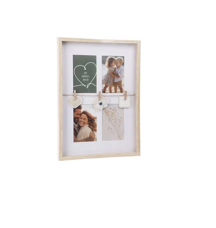Cadre photo multi-vues avec pinces en MDF et verre | Cadres Photos & Pêle-mêle , Dakar, Sénégal