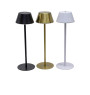 Lampe de table LED tactile en métal et acrylique, 10 x 30 cm - 3 coloris au choix | Lampes de table, lampes de chevet , Dakar...