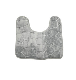 Tapis contour WC gris en microfibre ultra douce - 45 x 45 cm | Tapis de bain | 2 000 CFA , dakar, Sénégal