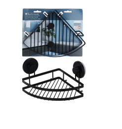 Étagère d'angle de douche à ventouses en métal Noir Mat | Meubles & étagères salle de bain | 5 400 CFA , dakar, Sénégal
