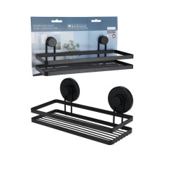 Étagère de douche murale fixation ventouses en métal noir mat | Meubles & étagères salle de bain | 6 000 CFA , dakar, Sénégal