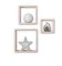 Étagère murale cube chêne naturel "Fixy" en bois MDF - Lot de 3 | Etagères murales , Dakar, Sénégal