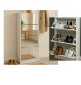 Meuble à chaussures blanc avec miroir – 63 x 23,5 x 150 cm (à fixer au mur)\r\n | 115 000 CFA | à Dakar