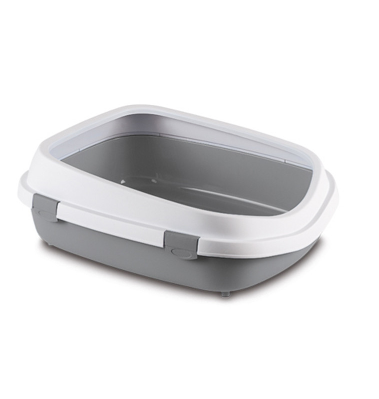 Bac à litière gris et blanc pour chat 71X55X24.5 cm | Nourriture & soins | 16 500 CFA , dakar, Sénégal