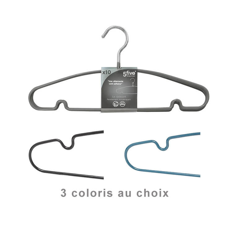 Cintre en métal HANG'UP 5five, lot de 10 – Couleur au choix | Cintres & patères | 4 500 CFA , dakar, Sénégal