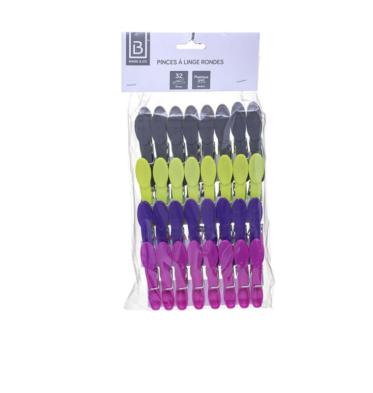 Pince à linge CLEAN HOUSE - Lot de 32 | Sèche linge | 1 600 CFA , dakar, Sénégal