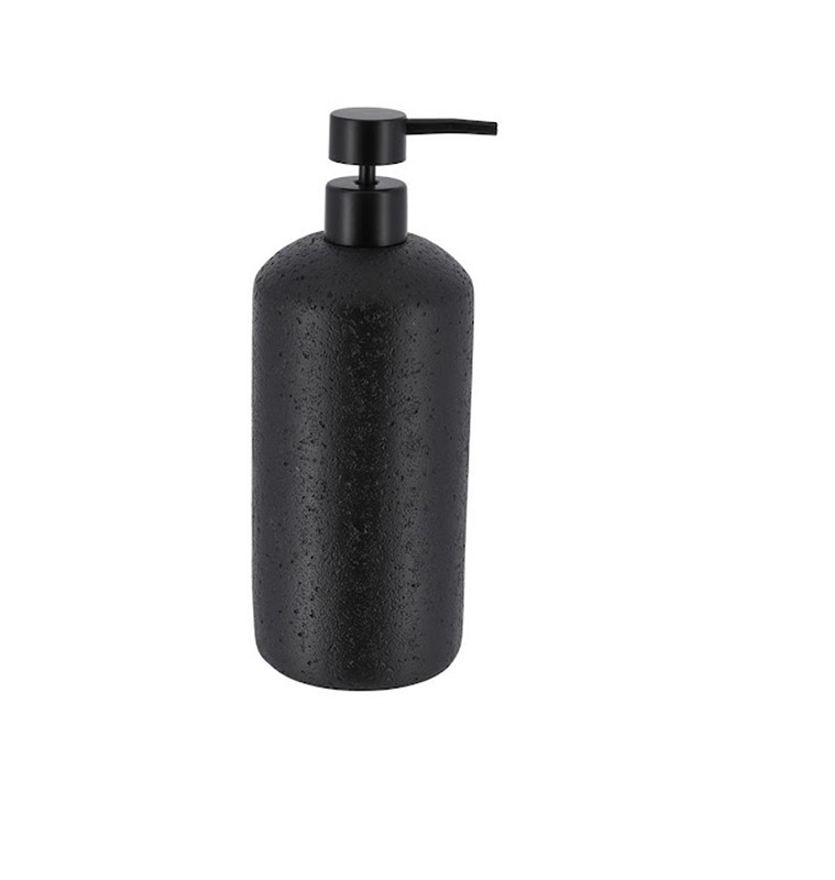 Distributeur à savon 800 ml en polyrésine effet pierre noire | Accessoires salle de bain | 6 200 CFA , dakar, Sénégal