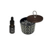 Coffret pierres de lave + huile ambre Jersey 10 ml | Bougies & senteurs , Dakar, Sénégal