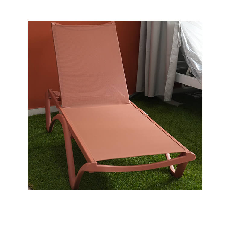 Transat 190x70x88cm en polypropylène saumon | Parasols & voiles d'ombrage | 0 CFA , dakar, Sénégal