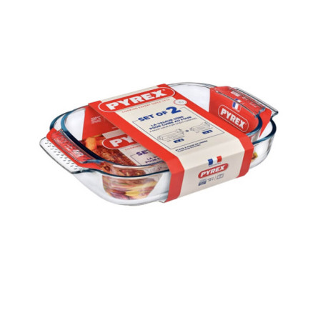 Plats à four en verre PYREX - Lot de 2 : 3,7L et 2,2L | Plats à four  | 14 400 CFA , dakar, Sénégal