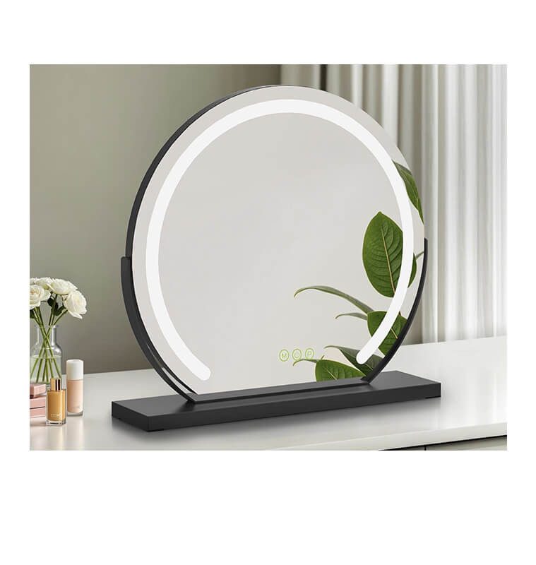 Miroir de maquillage LED sur pied rotatif, Noir/Blanc | Accessoires beauté | 21 000 CFA , dakar, Sénégal