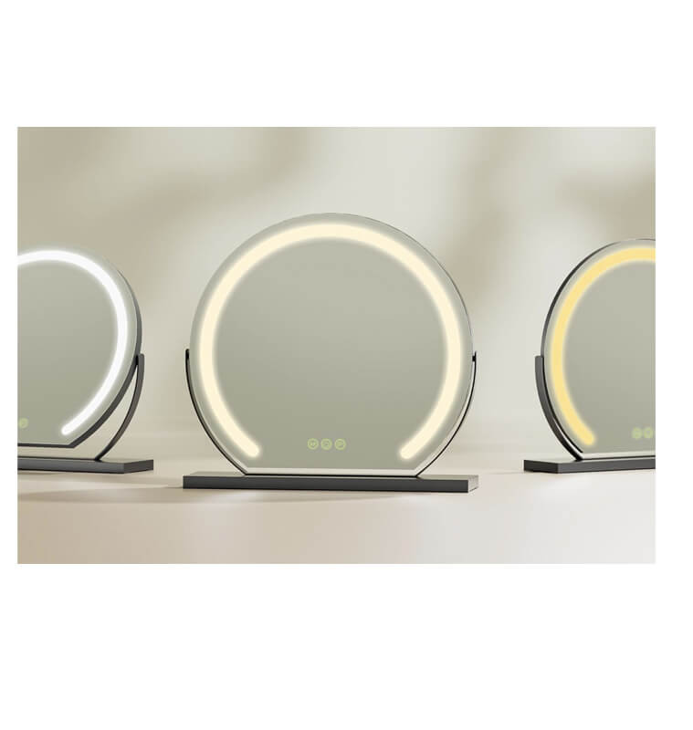 Miroir de maquillage LED sur pied rotatif, Noir/Blanc | Accessoires beauté | 21 000 CFA , dakar, Sénégal