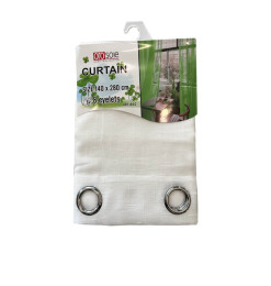 Rideau voilage blanc en polyester 100 GSM, 140x280 cm | Rideaux & voilages , Dakar, Sénégal