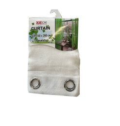 Rideau voilage blanc en polyester 100 GSM, 250x280 cm | Rideaux & voilages , Dakar, Sénégal