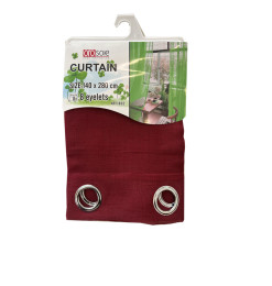Rideau voilage rouge en polyester 100 GSM, 140x280 cm | Rideaux & voilages , Dakar, Sénégal
