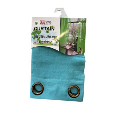Rideau voilage turquoise en polyester 68 GSM, 250x280 cm  | Rideaux & voilages , Dakar, Sénégal