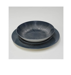 Coffret assiettes en grès gris foncé - 18 Pcs | Assiettes & coffrets d'assiettes | 21 500 CFA , dakar, Sénégal