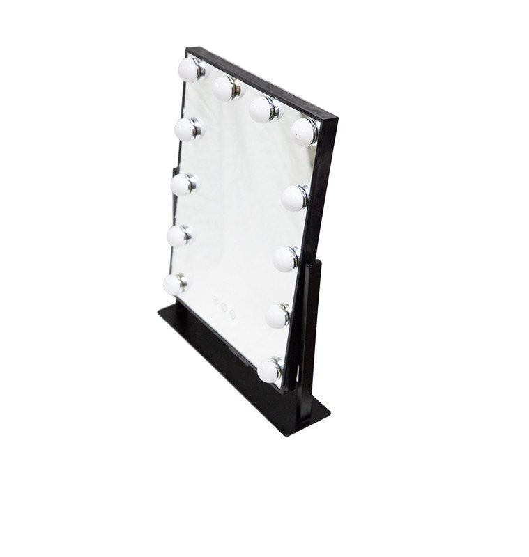 Miroir de maquillage LED noir/blanc sur pied, 33,5 x 45 cm  | Accessoires beauté | 35 500 CFA , dakar, Sénégal