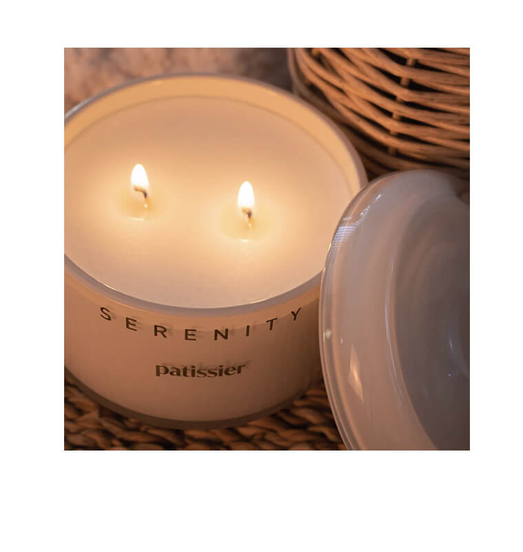 Bougie parfumée Serenity , senteur Pâtissier 230g dans un pot en verre | Bougies & senteurs , Dakar, Sénégal