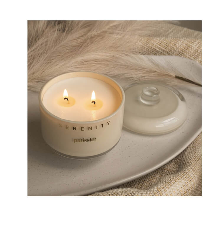 Bougie parfumée Serenity , senteur Pâtissier 230g dans un pot en verre | Bougies & senteurs , Dakar, Sénégal