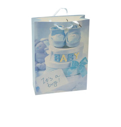 Sac cadeau "Baby ", 31x12x44 cm - Design au choix