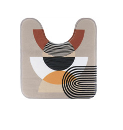 Tapis contour WC microfibre 45x50 cm, imprimé Trendy | Tapis de bain | 4 300 CFA , dakar, Sénégal