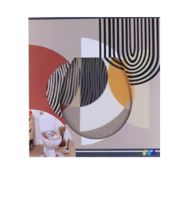 Abattant WC géométrique en thermodur, universel, 18 pouces | Accessoires salle de bain | 15 700 CFA , dakar, Sénégal