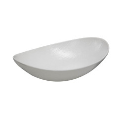 Bol à Salade ovale 30 cm en céramique blanche avec relief | Bols, saladiers & coupelles | 5 400 CFA , dakar, Sénégal