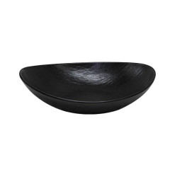 Bol à Salade ovale 30 cm en céramique noire avec relief | Bols, saladiers & coupelles | 5 400 CFA , dakar, Sénégal