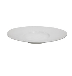 Assiette creuse ovale 32,5 cm en céramique blanche avec relief | Assiettes & coffrets d'assiettes | 5 600 CFA , dakar, Sénégal