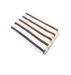 Serviette "Rayure" marron en coton 100%, 70x140 cm | Serviettes & Peignoirs | 8 700 CFA , dakar, Sénégal