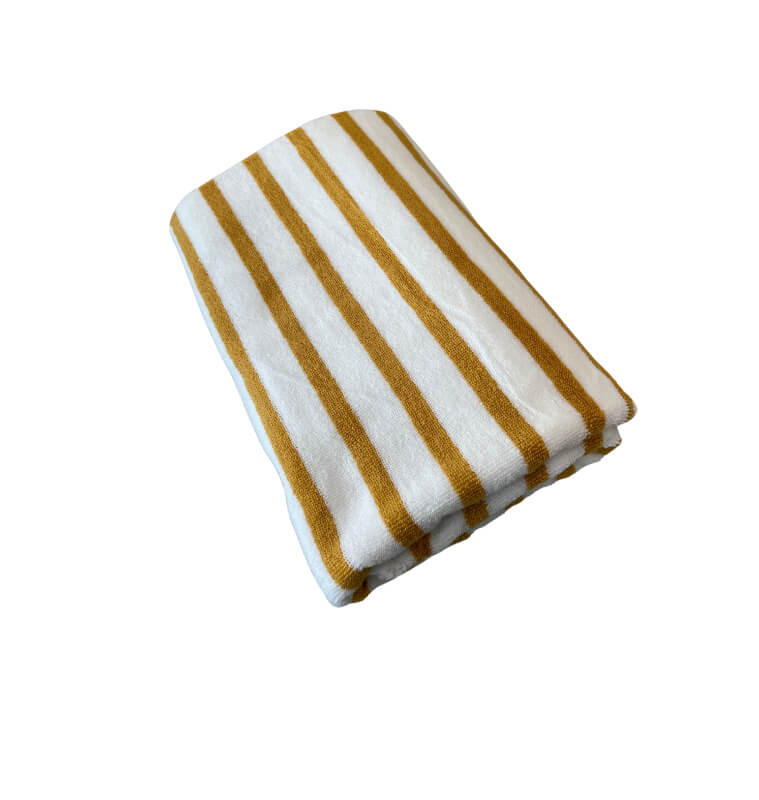 Serviette "Rayure" jaune en coton 100%, 70x140 cm | Serviettes & Peignoirs | 8 700 CFA , dakar, Sénégal