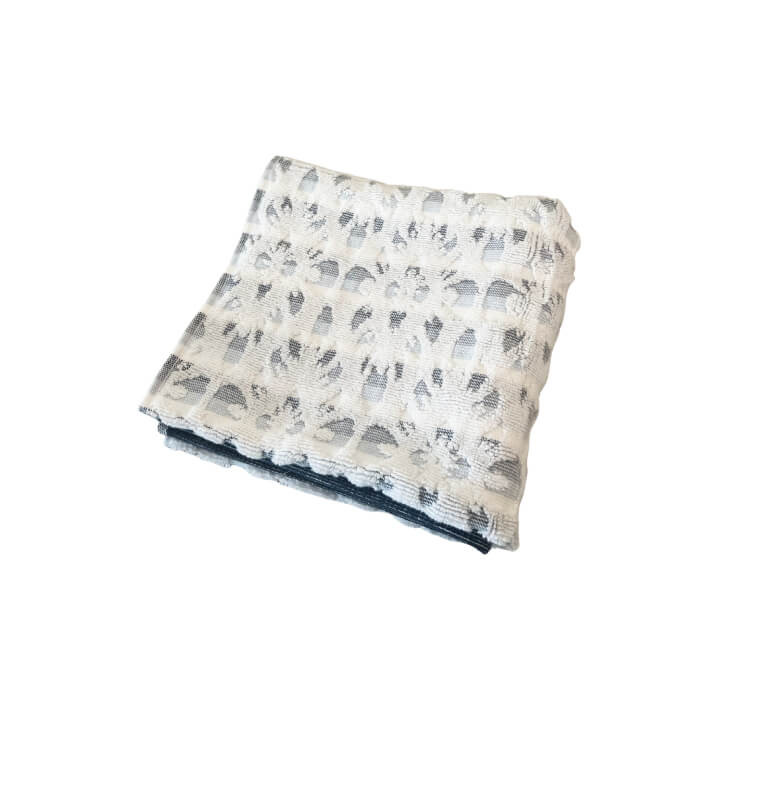 Serviette Jacquard navy "TRIBECA" en coton et polyester, 50x90 cm | Serviettes & Peignoirs | 3 700 CFA , dakar, Sénégal