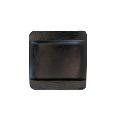 Assiette plate carrée 26,25 cm en céramique noir avec relief  | Assiettes & coffrets d'assiettes | 4 600 CFA , dakar, Sénégal
