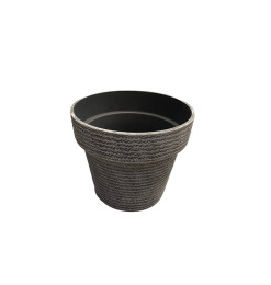 Pot de fleur de jardin en polypropylène et polyéthylène, 30x24 cm