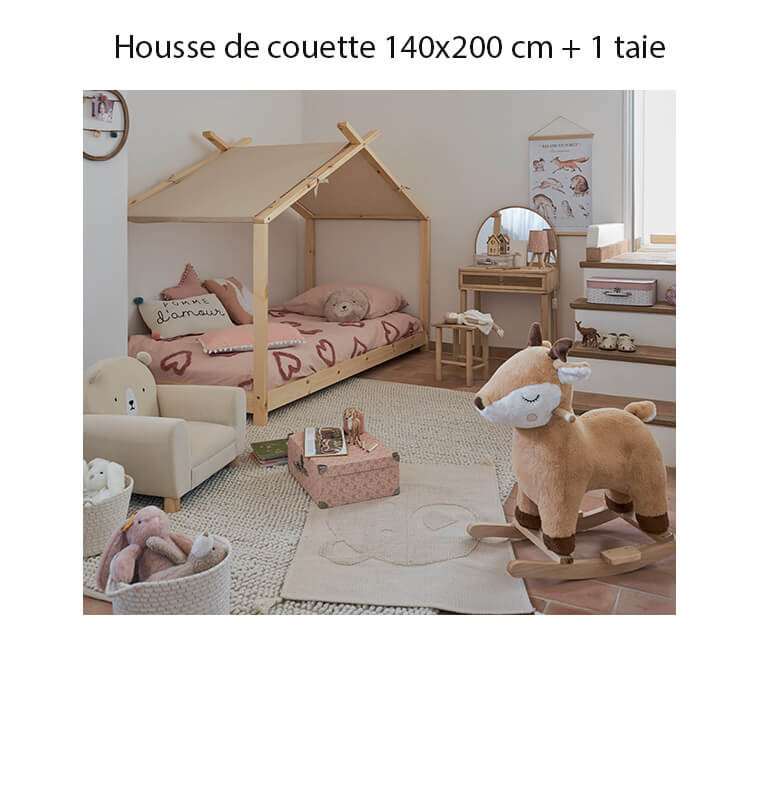 Parure de lit enfant en coton tufté, Housse de couette 140x200 cm + taie | Textile chambre enfant | 31 500 CFA , dakar, Sénégal