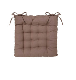 Galette de chaise en coton taupe, 38x38 cm | Galettes de chaise | 4 700 CFA , dakar, Sénégal