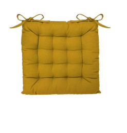 Galette de chaise en coton ocre, 38x38 cm | Galettes de chaise | 4 700 CFA , dakar, Sénégal