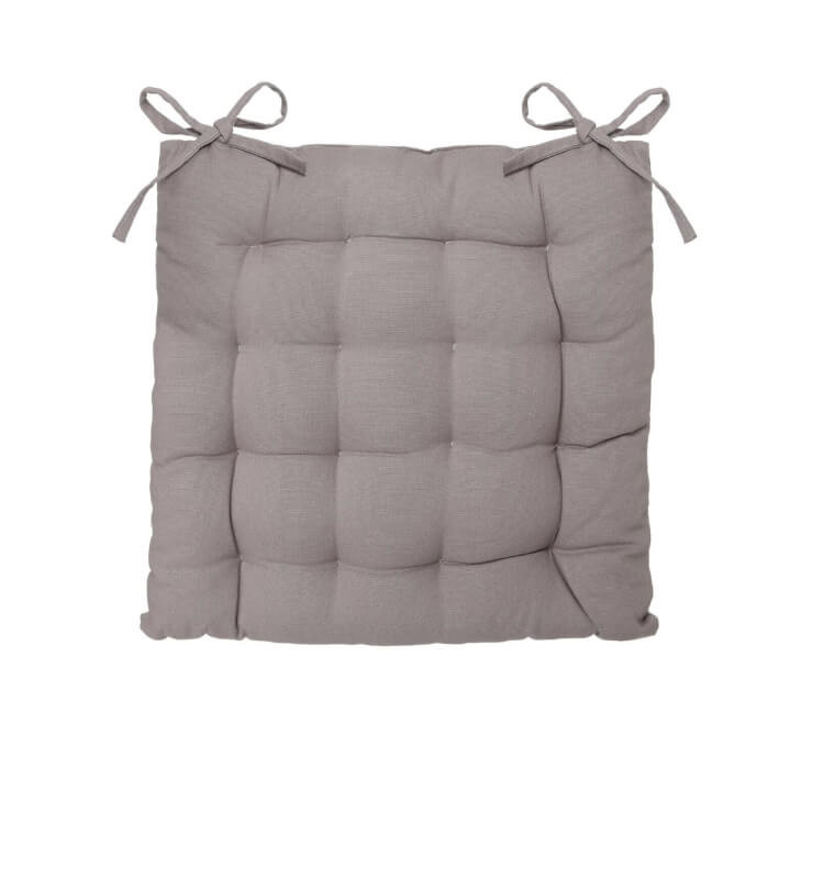 Galette de chaise en coton gris, 38x38 cm | Galettes de chaise | 4 700 CFA , dakar, Sénégal