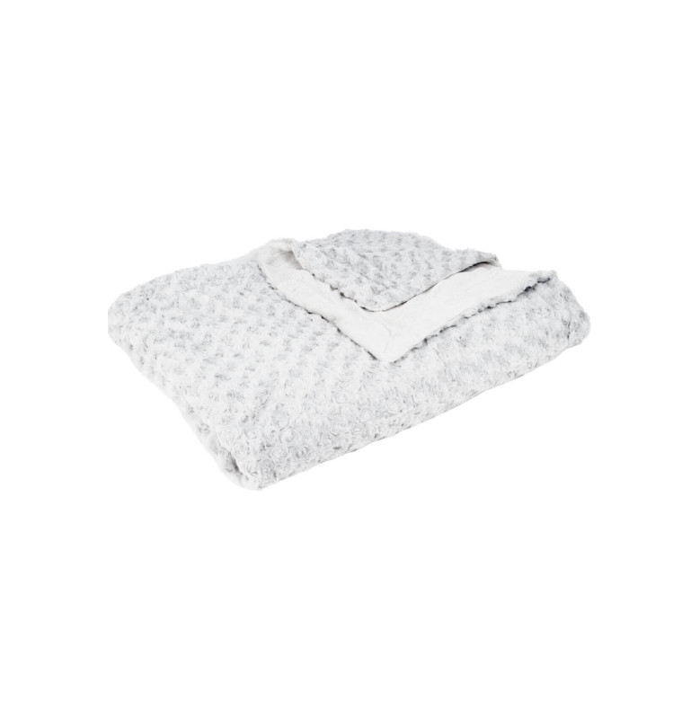 Plaid "Bouclette" Fausse fourrure gris, 120 × 160 cm | Plaids & jetés , Dakar, Sénégal