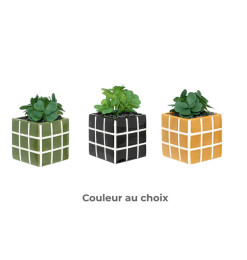 Plante artificielle en pot carré en céramique, 17 cm | Pots, plantes & fleurs artificielles , Dakar, Sénégal